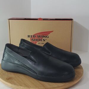 Red Wing Shoes Women's Leather Slip On Work Shoe Black Size 9B Style 8330